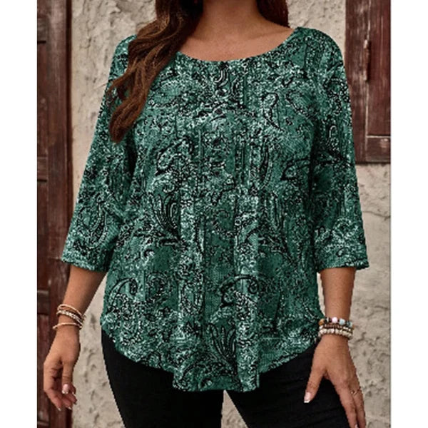 Women’s Paisley Print Relaxed Blouse