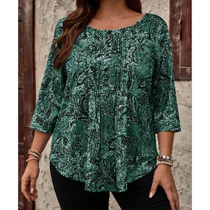 Women’s Paisley Print Relaxed Blouse