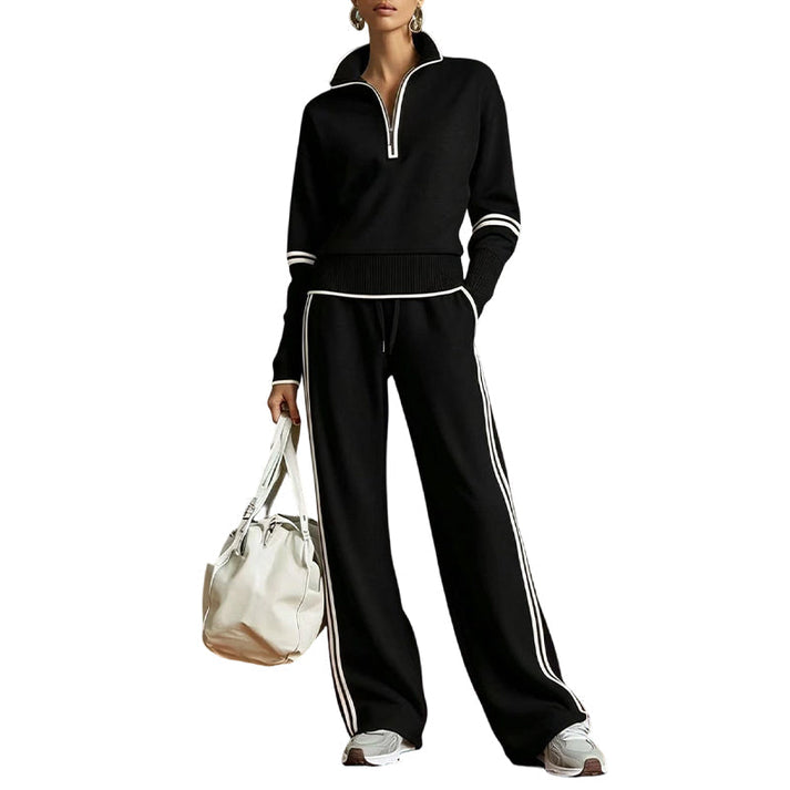 Women's Half-Zip Pants Set