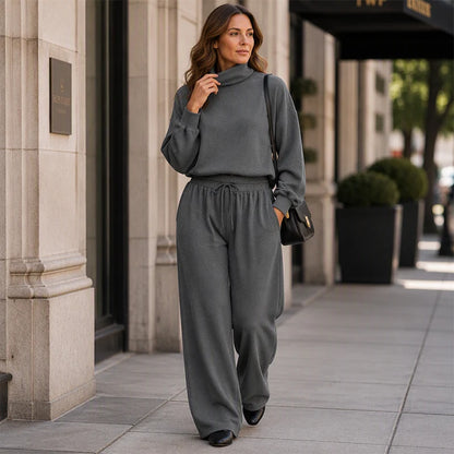 Women's Turtleneck Top and Pants Set