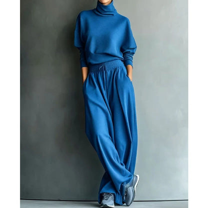 Women's Turtleneck Top and Pants Set