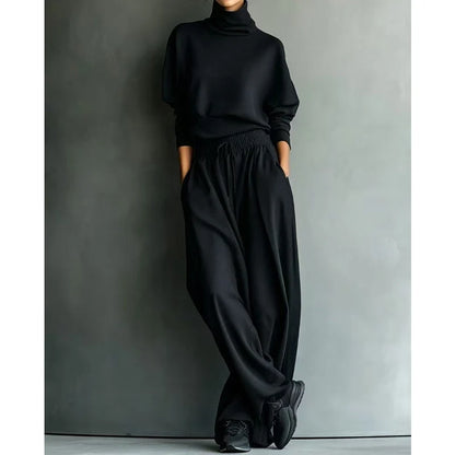 Women's Turtleneck Top and Pants Set