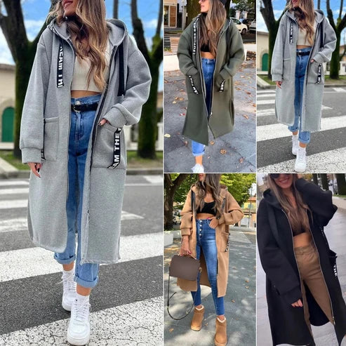 Women’s Longline Hooded Zip Jacket