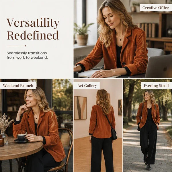 Women’s Corduroy Button-Front Jacket