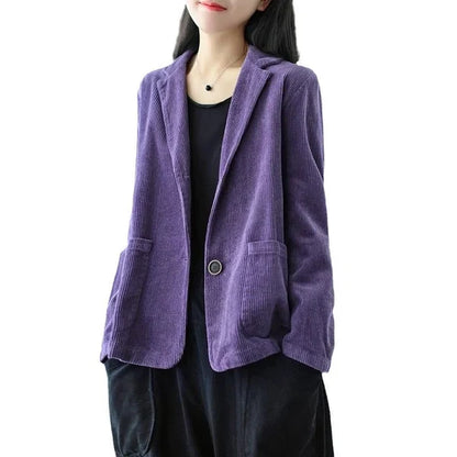 Women’s Corduroy Button-Front Jacket