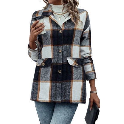 Women’s Relaxed Check Longline Shirt