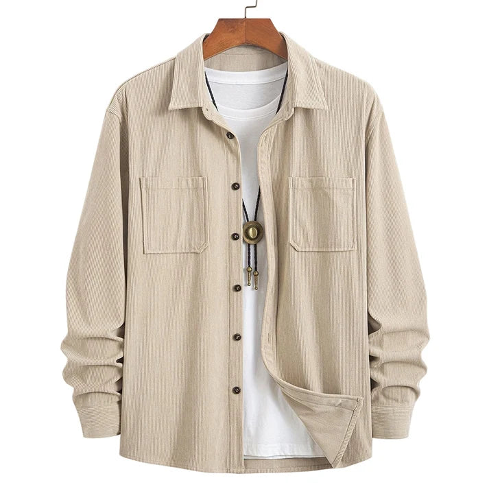 Men’s Corduroy Button-Front Shirt