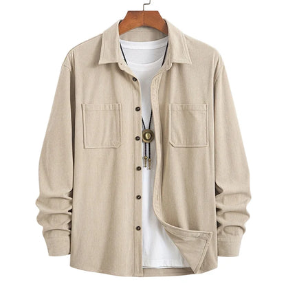 Men’s Corduroy Button-Front Shirt