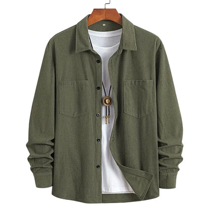 Men’s Corduroy Button-Front Shirt