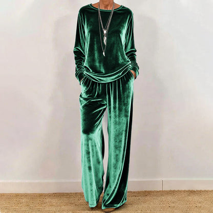 Women's Velvet Two-Piece Set