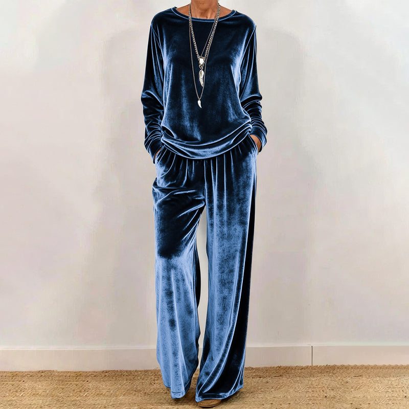 Women's Velvet Two-Piece Set