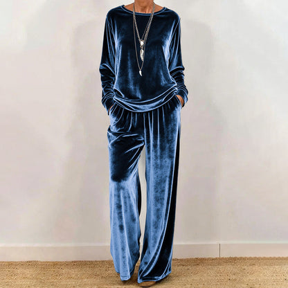 Women's Velvet Two-Piece Set