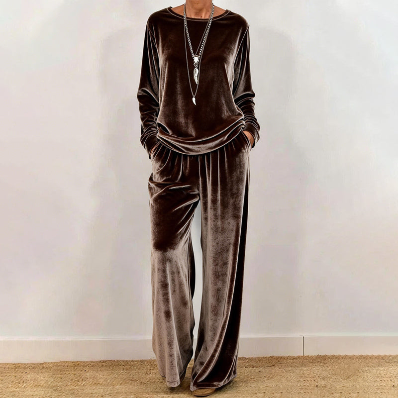Women's Velvet Two-Piece Set