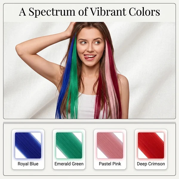 Color Accent Clip-In Hair Extensions