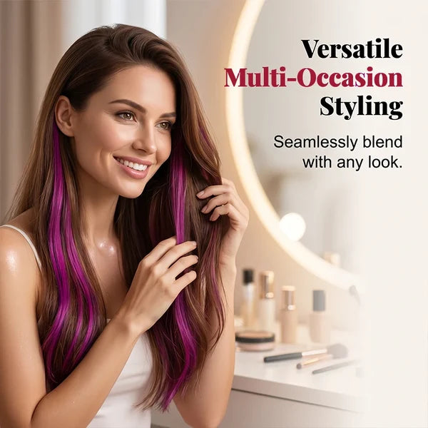 Color Accent Clip-In Hair Extensions