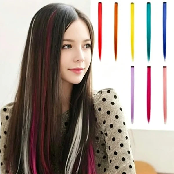 Color Accent Clip-In Hair Extensions