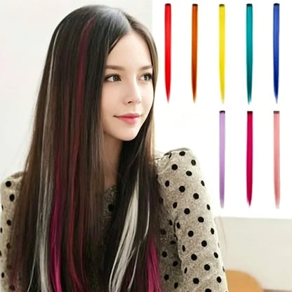 Color Accent Clip-In Hair Extensions