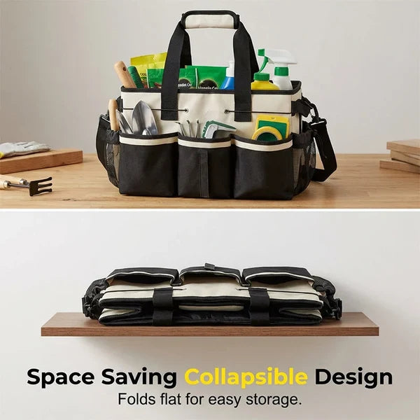 Multi-Pocket Open Utility Tote