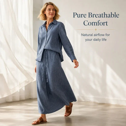 Women’s Relaxed Shirt & Skirt Set