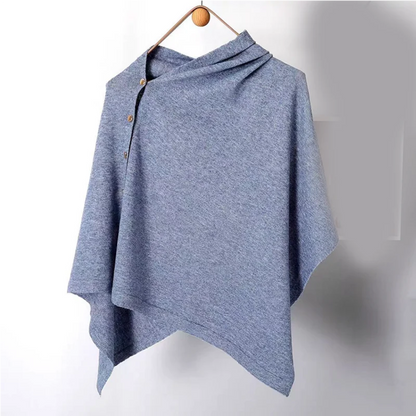 Women’s Button-Detail Poncho