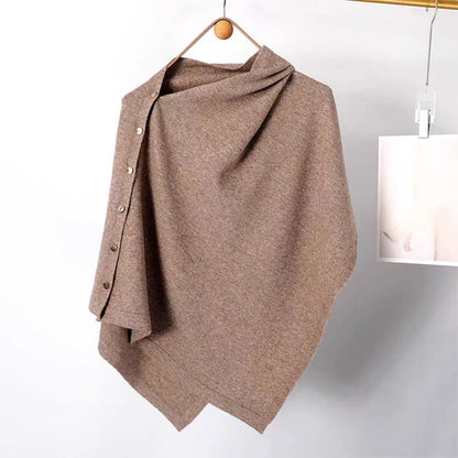 Women’s Button-Detail Poncho