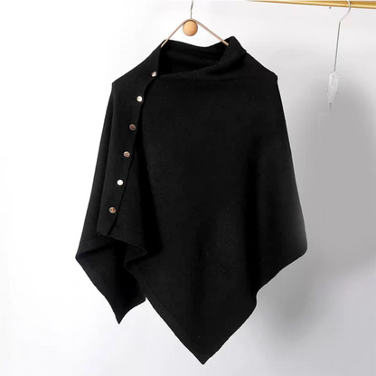 Women’s Button-Detail Poncho