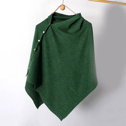 Women’s Button-Detail Poncho