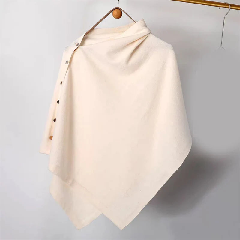 Women’s Button-Detail Poncho