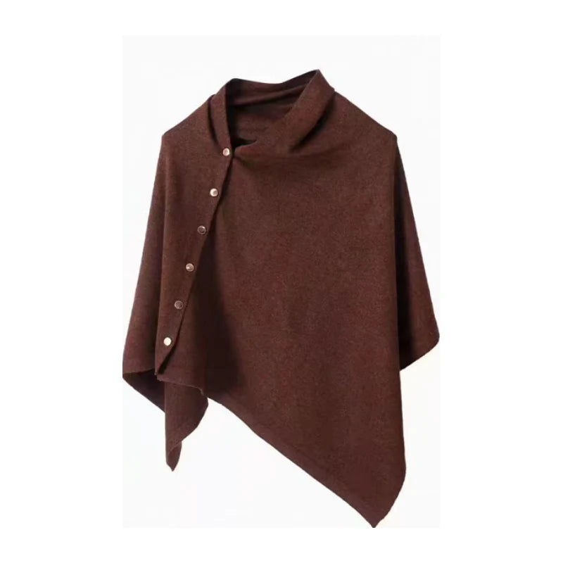 Women’s Button-Detail Poncho