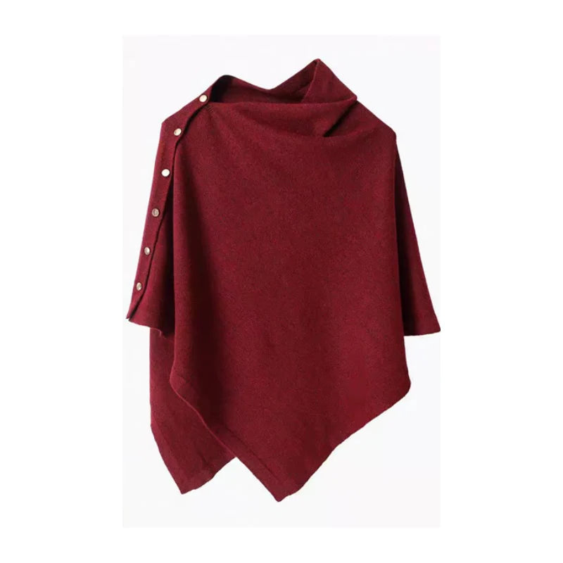 Women’s Button-Detail Poncho