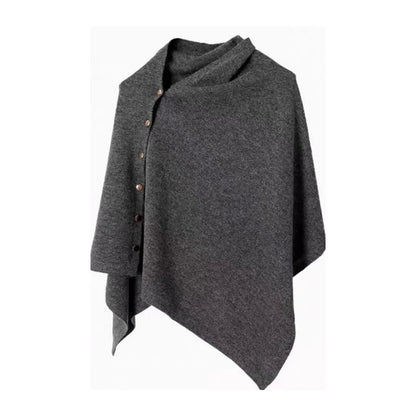 Women’s Button-Detail Poncho