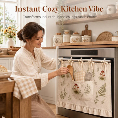Oven Skirt Curtain with Pockets
