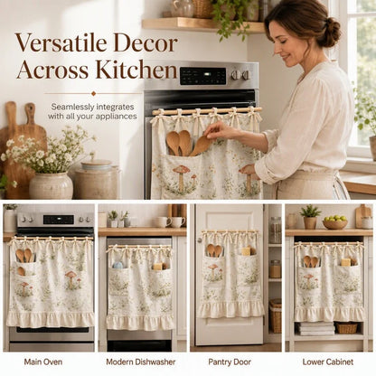 Oven Skirt Curtain with Pockets
