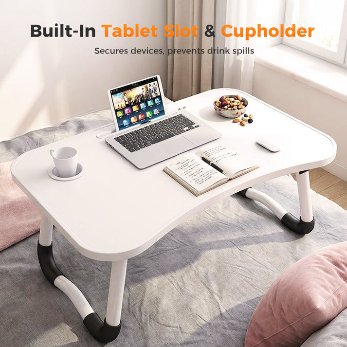 Laptop Table with Cup Holder
