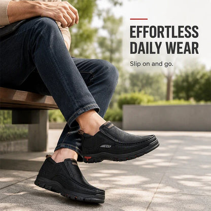 Men’s Leather-Look Slip-On Shoes