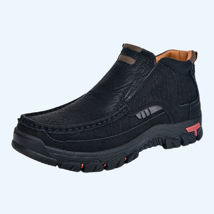Men’s Leather-Look Slip-On Shoes