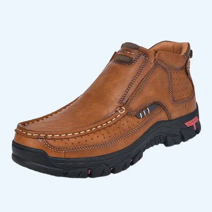 Men’s Leather-Look Slip-On Shoes