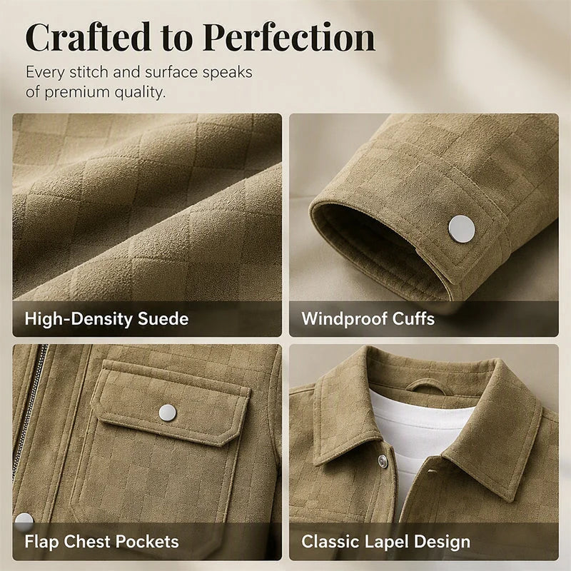 Men’s Checkered Button Jacket