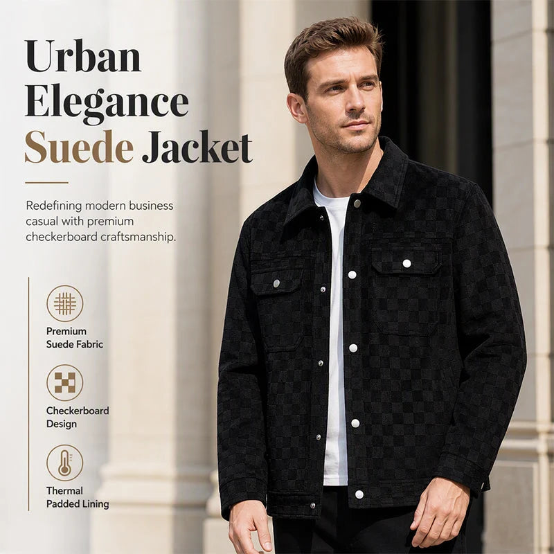 Men’s Checkered Button Jacket