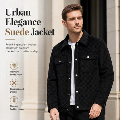 Men’s Checkered Button Jacket