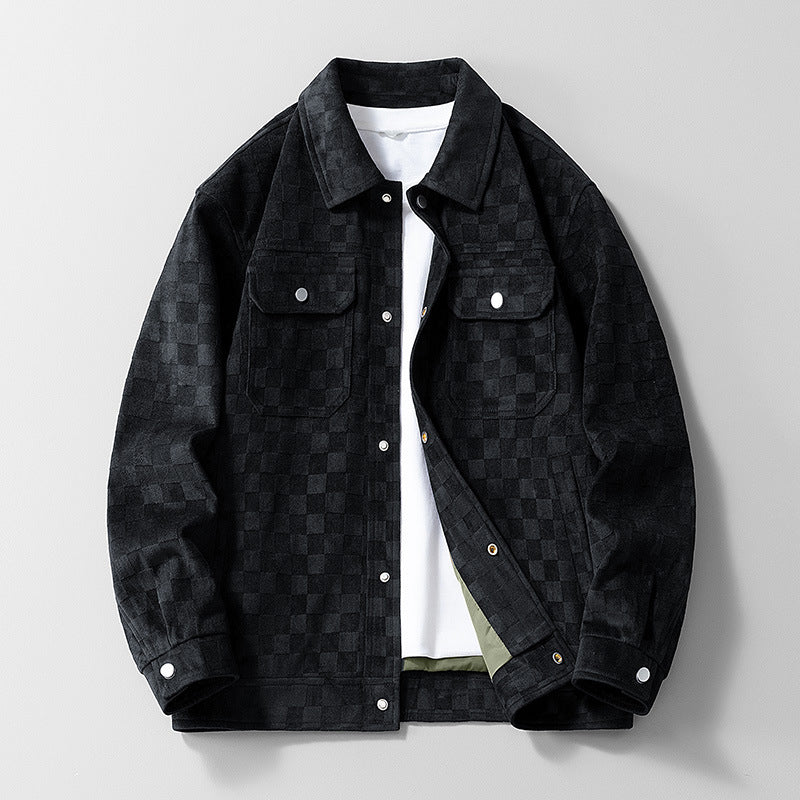 Men’s Checkered Button Jacket