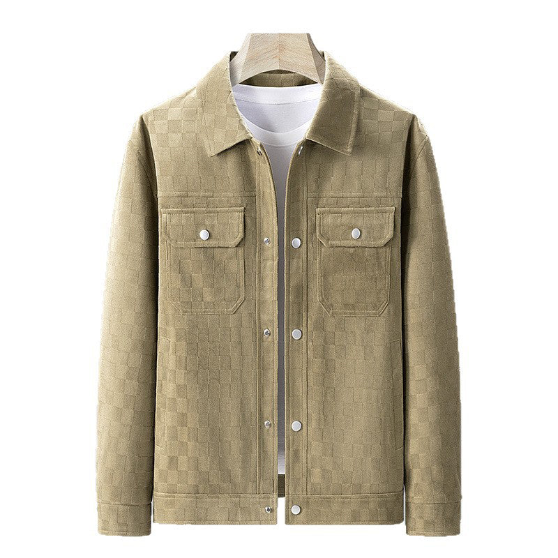 Men’s Checkered Button Jacket