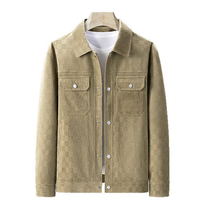 Men’s Checkered Button Jacket