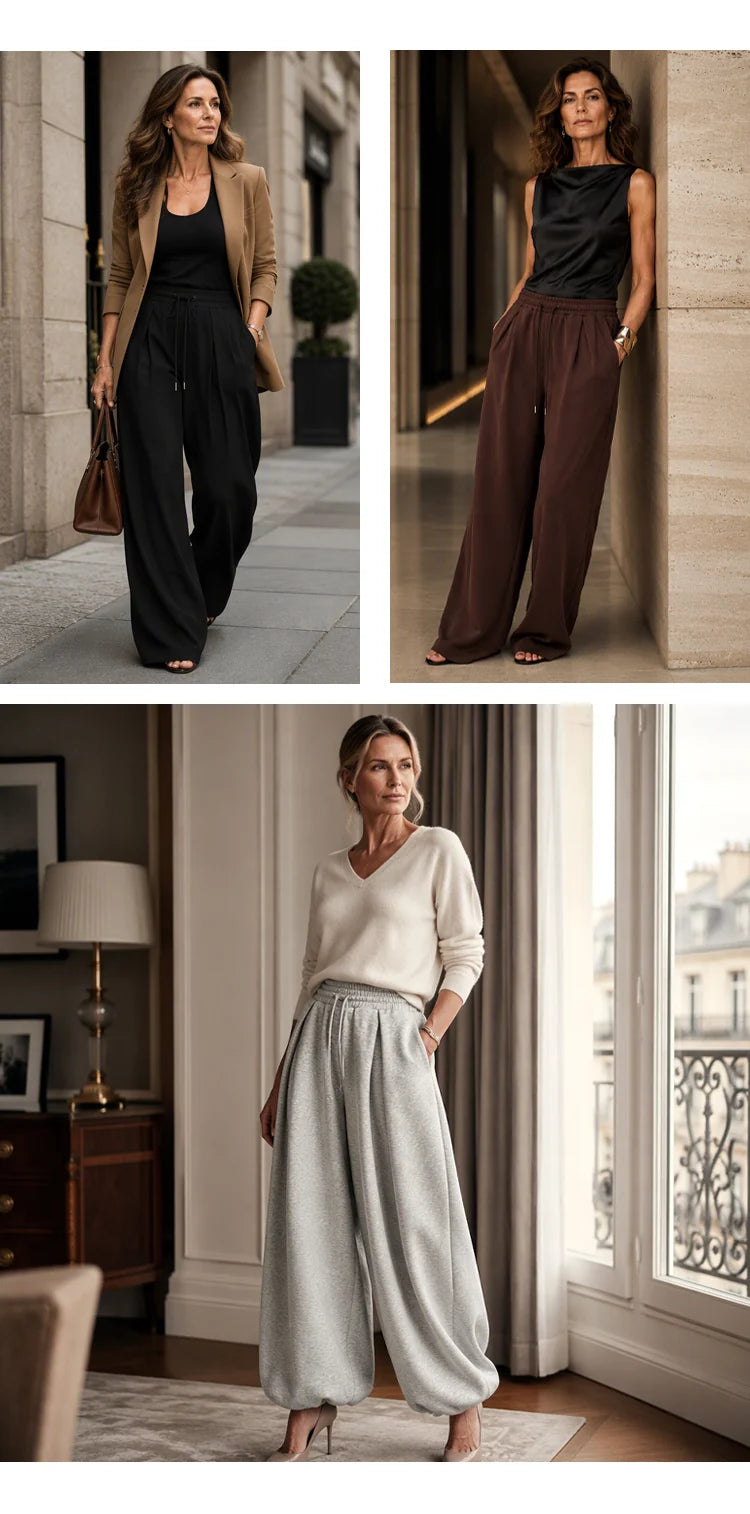 Women’s Pleated Wide-Leg Pants