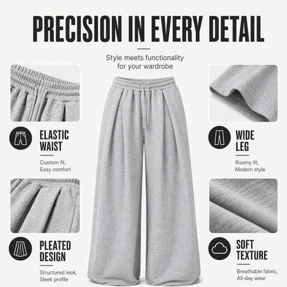 Women’s Pleated Wide-Leg Pants
