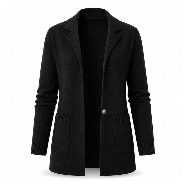 Women's Knit Lapel Cardigan