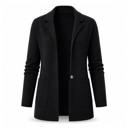 Women's Knit Lapel Cardigan