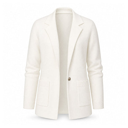 Women's Knit Lapel Cardigan