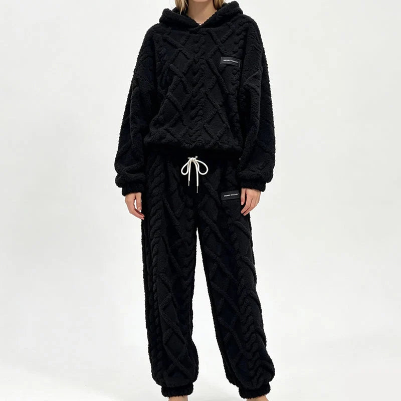 Women's Textured 2-Piece Lounge Set