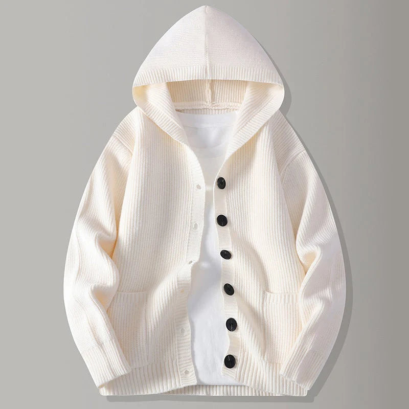 Men’s Hooded Button Cardigan